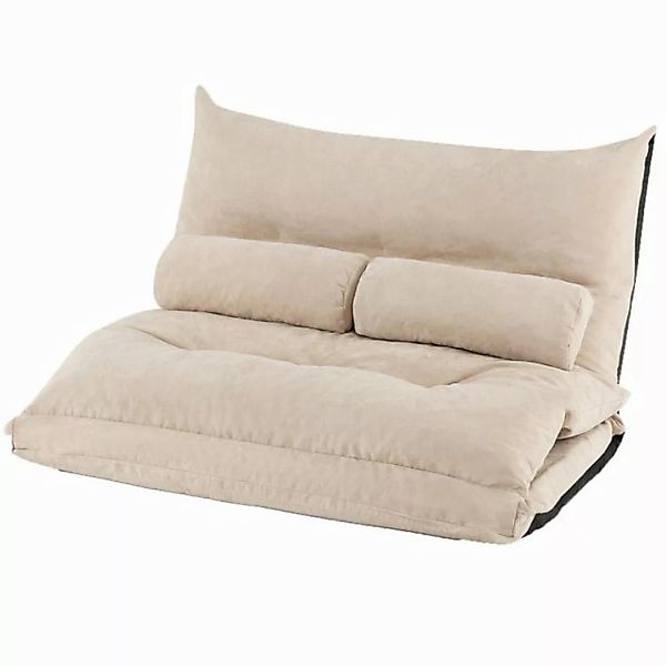 KOMFOTTEU Schlafsofa 3 in 1 Bodensofa, mit verstellbare Rückenlehne,bis 150 günstig online kaufen