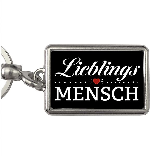 speecheese Schlüsselanhänger Lieblingsmensch Schlüsselanhänger in schwarz günstig online kaufen