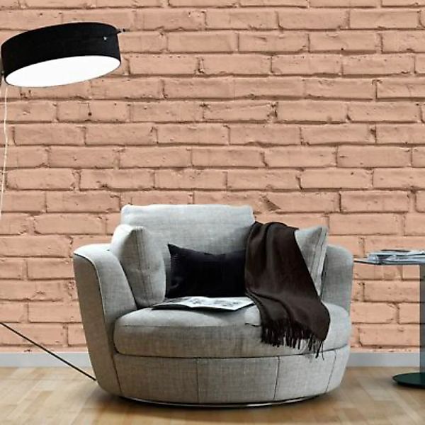 artgeist Fototapete Brick style beige/orange Gr. 150 x 105 günstig online kaufen