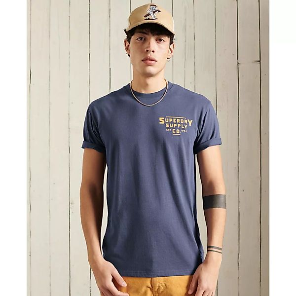 Superdry Heritage Mountain Relax Kurzarm T-shirt S Atlantic Navy günstig online kaufen