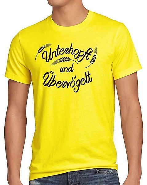 style3 T-Shirt Unterhopft Übervögelt bier trinken vatertag männertag oktobe günstig online kaufen