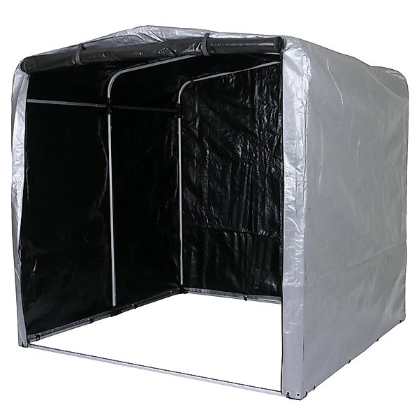 MCW Fahrradgarage N61 201x201x201cm Silber günstig online kaufen
