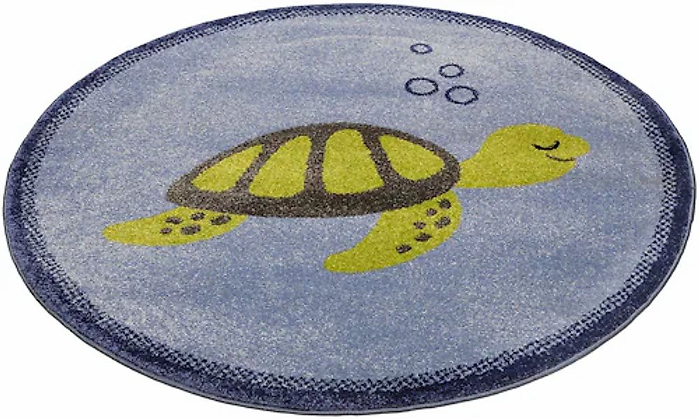 Esprit Kinderteppich »Turtle ESP-40170«, rund, 13 mm Höhe, Kurzflorteppich günstig online kaufen