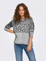 ONLY Rundhalspullover ONLJADE ANIMAL LS O-NECK günstig online kaufen