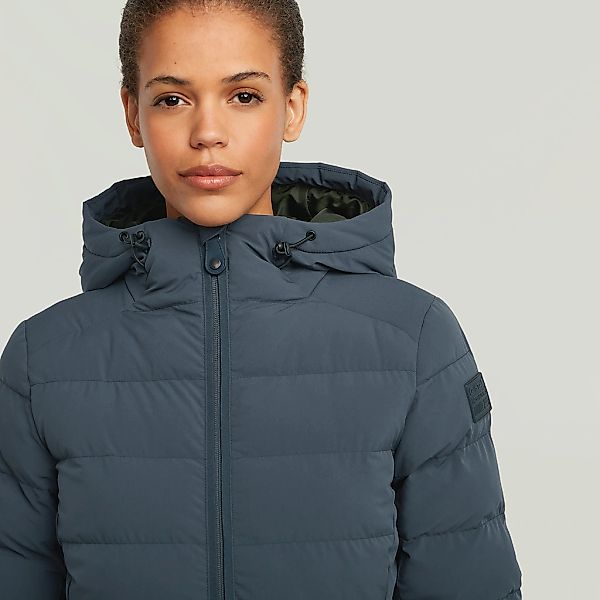 G-STAR Steppjacke "Foundation Padded Long", mit Kapuze, leicht tailliert, l günstig online kaufen