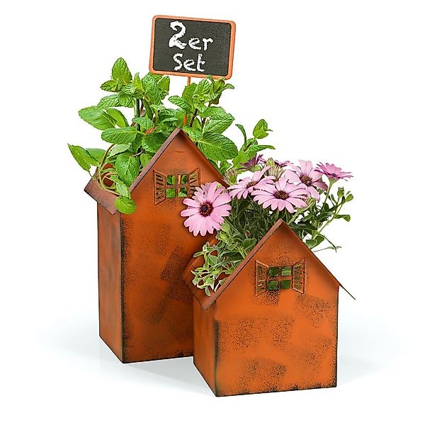 Hoberg Blumenkasten Rost-Pflanztöpfe 2er-Set 20cm & günstig online kaufen