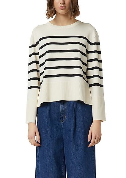 comma Strickpullover geringelt, Rundhals günstig online kaufen