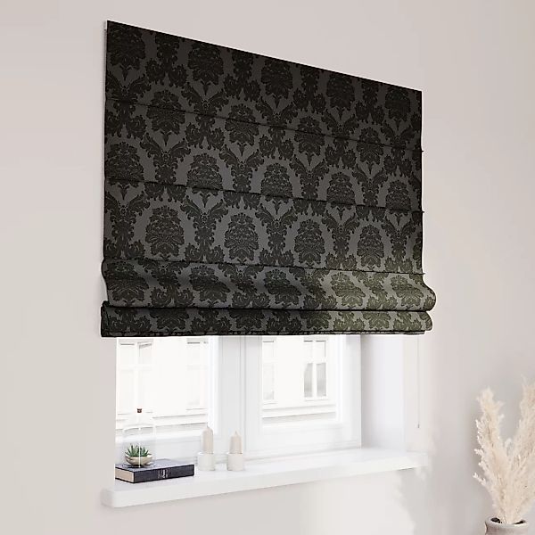 Dekoria Raffrollo Capri, schwarz, 120 x 170 cm günstig online kaufen