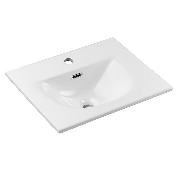 Lomadox Waschtisch NEWPORT-56-CASHMERE, 51cm mit Keramikwaschbecken, kaschm günstig online kaufen