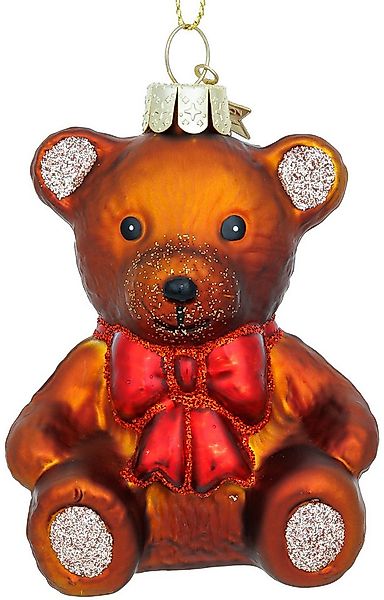SIKORA Weihnachtsbaumkugel Teddy Bär Besondere Weihnachtskugel Glas Anhänge günstig online kaufen