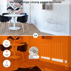 Könighaus Anti-Schimmel-Set Infrarotheizung und Erweiterungskabel Weiß 2-te günstig online kaufen