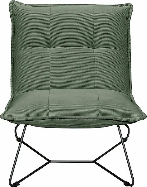 ED EXCITING DESIGN Sessel »Vico« mit Design-Gestell aus schwarzem Metall, i günstig online kaufen