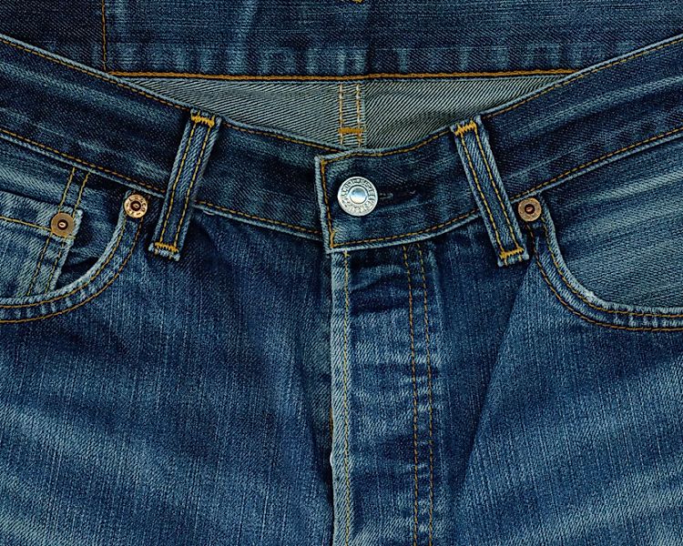 Fototapete "Jeans blau" 4,00x2,50 m / Glattvlies Perlmutt günstig online kaufen