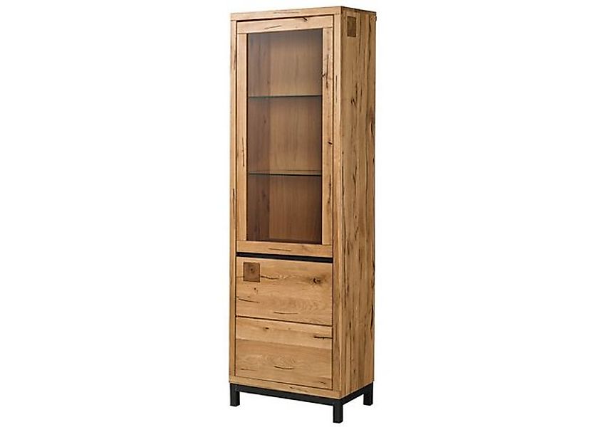 Massivmoebel24 Standvitrine #101 (Vitrine Wildeiche 65x40x205 natur geölt V günstig online kaufen