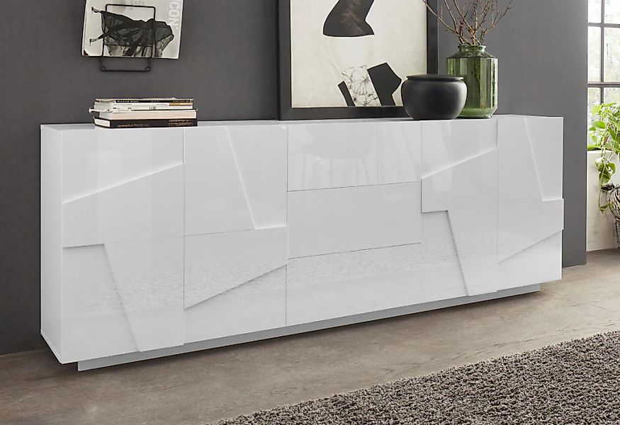 Home affaire Sideboard "PING" Breite 224 cm günstig online kaufen