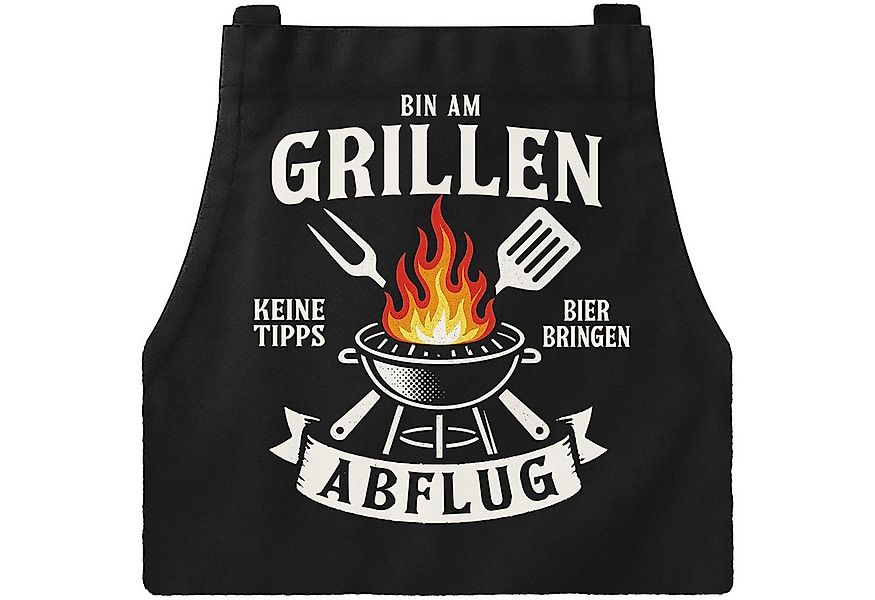 MoonWorks Grillschürze Grillschürze für Männer mit Spruch Bin am Grillen Ab günstig online kaufen