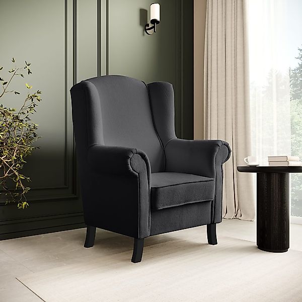 Beautysofa Ohrensessel Sessel Wohnzimmersessel Fernsehsessel LEONARDO günstig online kaufen