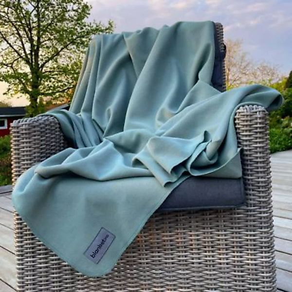 blanketino Sommerdecke aus Baumwolle Pistazie 150 x 210 cm grün/grau günstig online kaufen