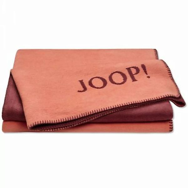 JOOP! Wohndecke Uni-Doubleface Orange-Bordeaux 150x200 cm Wohndecken orange günstig online kaufen