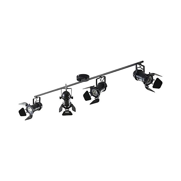 Lindby Deckenlampe Tilen 9624402 Vintage Industriell in Schwarz aus Metall günstig online kaufen