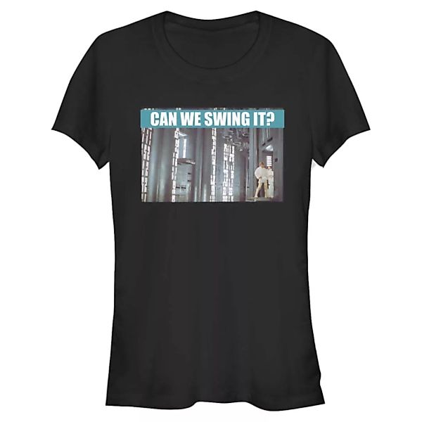 Star Wars - Luke & Leia Can We Swing It - Frauen T-Shirt günstig online kaufen