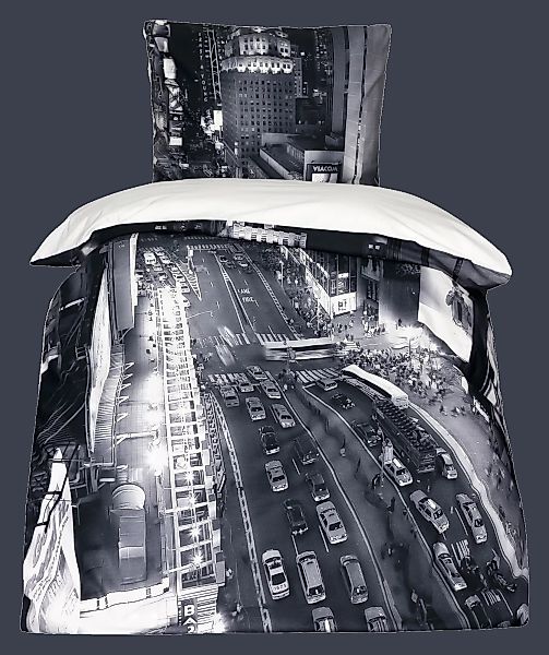 Bettwäsche Manhattan 135x200 Digitaldruck Art. D6(5) günstig online kaufen