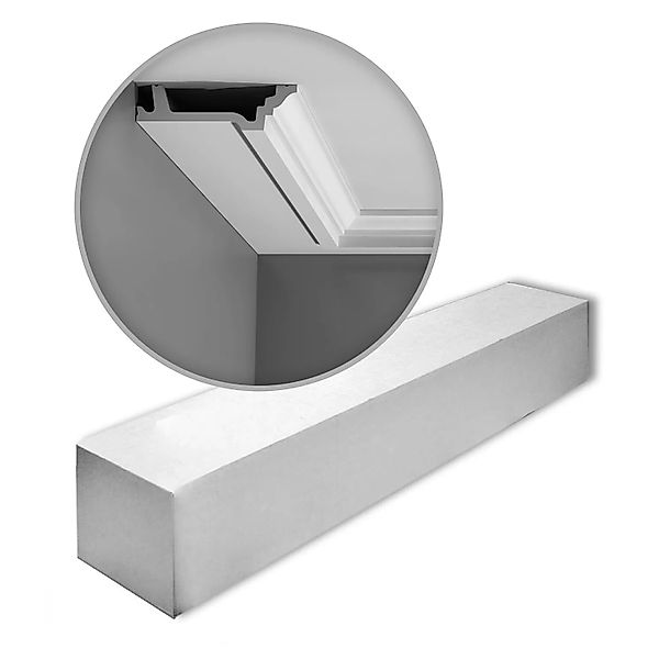 ORAC DECOR C305 LUXXUS Zierleisten 1 Karton Set 8 Stuckleisten 16 m Weiß günstig online kaufen