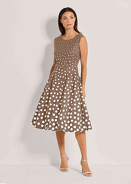 MADELEINE Midikleid Kurzarm Tupfenkleid in Midilänge Ärmelloses Design mit günstig online kaufen