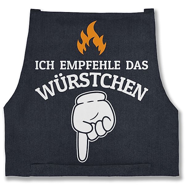 Shirtracer Kochschürze Ich empfehle das Würstchen günstig online kaufen
