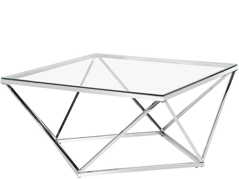 loft24 Couchtisch Remee, Wohnzimmertisch quadratisch, Glastisch, günstig online kaufen