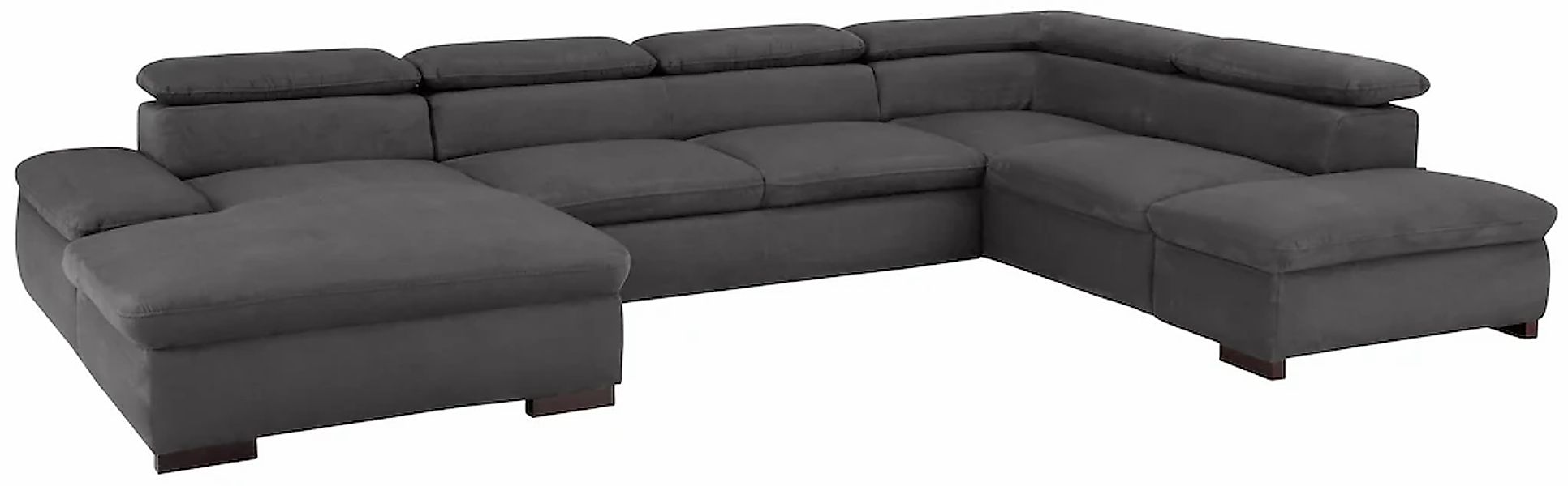 Home affaire Wohnlandschaft »Alberto U-Form« mit Kopfteilverstellung, wahlw günstig online kaufen