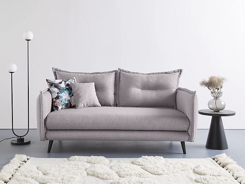Home affaire 3-Sitzer "Lazio" inklusive 1 Stk. Wende- und 1 Stk. Zierkissen günstig online kaufen