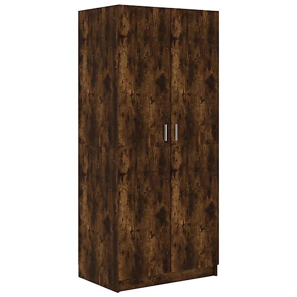 vidaXL Kleiderschrank Räuchereiche 80x52x180 cm Holzwerkstoff günstig online kaufen