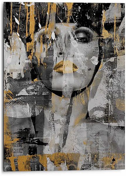 Reinders! Wandbild »Aluminium Wandbild Kraftvolle Frau Frau - Freiheit - Mo günstig online kaufen