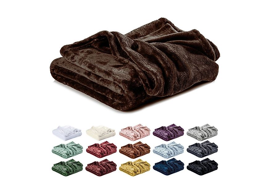 Wohndecke Kuscheldecke, Fleecedecke, Wolldecke flauschig und weich, Lavea, günstig online kaufen