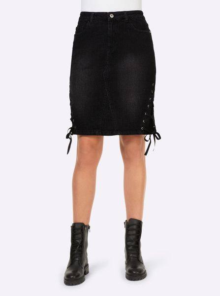 heine A-Linien-Rock Jeans-Rock günstig online kaufen