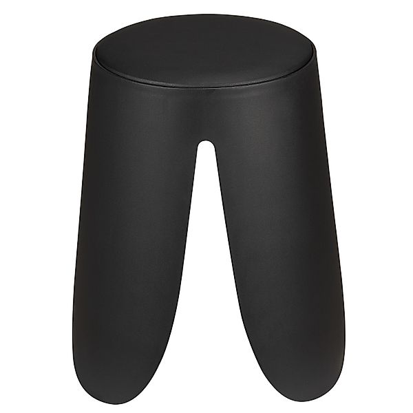 Sitzhocker Comiso Ø 44,5 cm x 46 cm Schwarz Matt günstig online kaufen