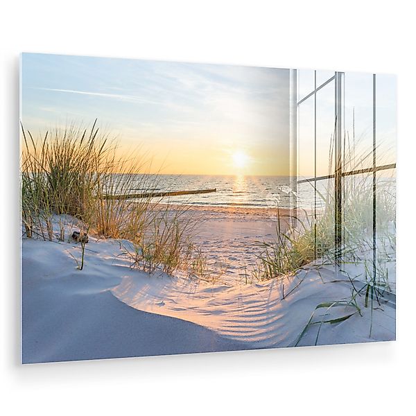 MuchoWow Acrylglasbild Strand - Sonne - günstig online kaufen