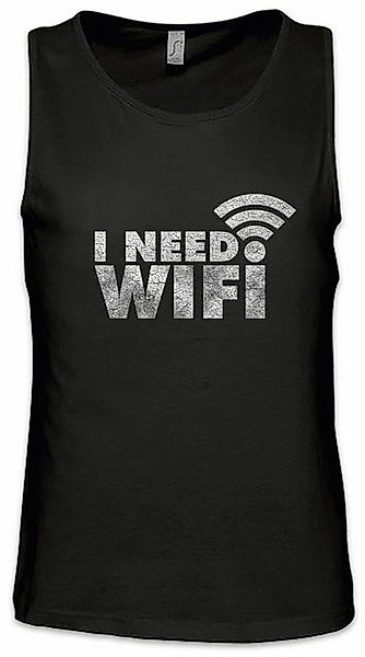 Urban Backwoods Tanktop I Need Wifi Ärmelloses T-Shirt Smartphone Handy Int günstig online kaufen