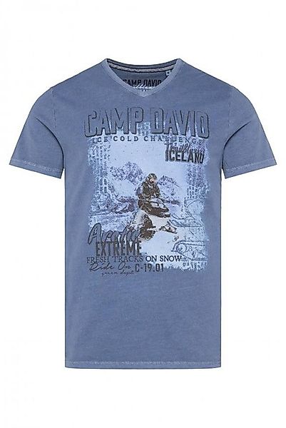 CAMP DAVID T-Shirt mit V-Neck und günstig online kaufen