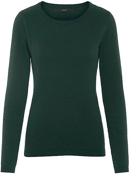 Vero Moda Rundhalspullover VMCARE STRUCTURE LS O-NECK BLOUSE aus Bio-Baumwo günstig online kaufen