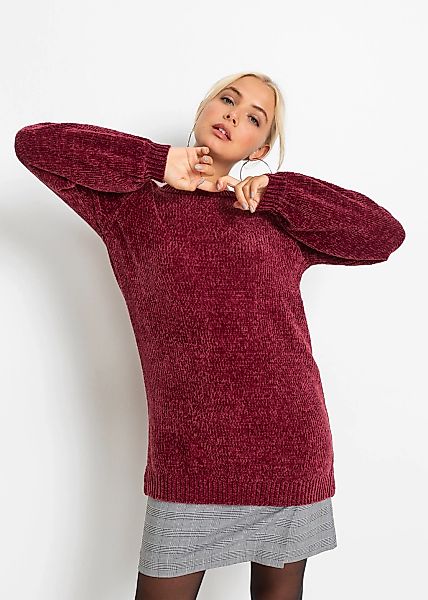 bonprix Longpullover "Chenille-Longpullover" Chenille-Longpullover günstig online kaufen