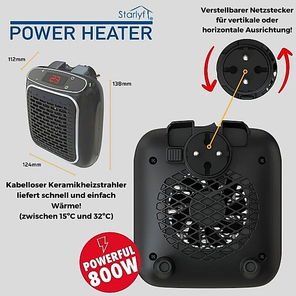 Starlyf Heizlüfter Power Heater, 800 W, günstig online kaufen