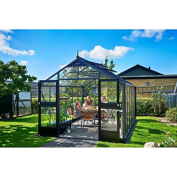 Juliana Gewächshaus Premium 13 Anthrazit 13 m² günstig online kaufen