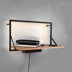 Beleuchtetes Wandboard 30 cm tief Metallgestell günstig online kaufen