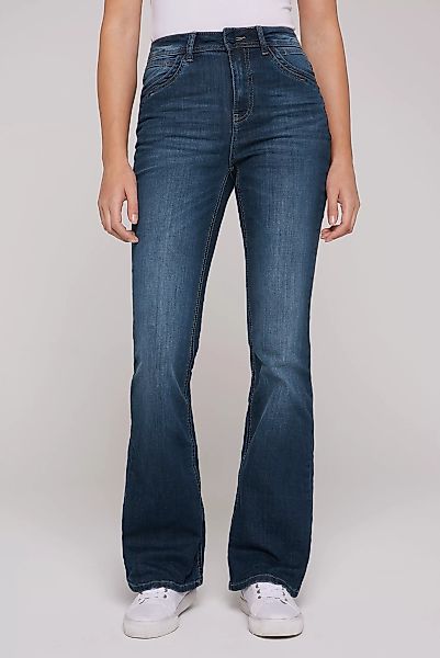 SOCCX Regular-fit-Jeans, mit ausgestelltem Bein günstig online kaufen