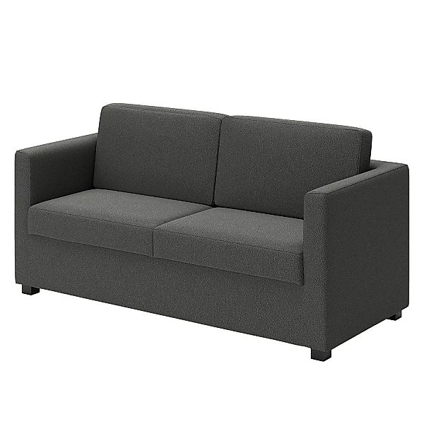 home24 loftscape Sofa Deven X 2-Sitzer Anthrazit Microfaser 128x83x74 cm günstig online kaufen