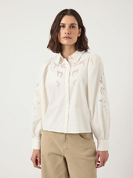 Y.A.S Spitzenbluse "YASZIMIA LS SHIRT S. NOOS" günstig online kaufen