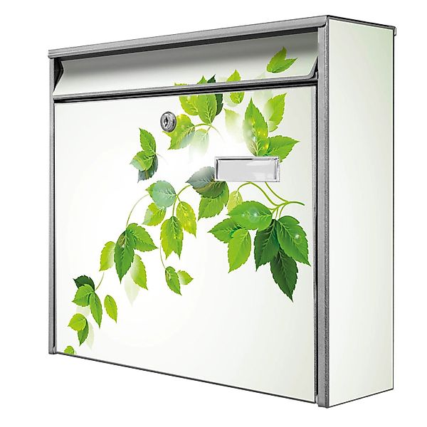 Banjado Briefkasten Silber 36.2x32.2x10cm Groß / Inkl. Montagematerial & 2 günstig online kaufen