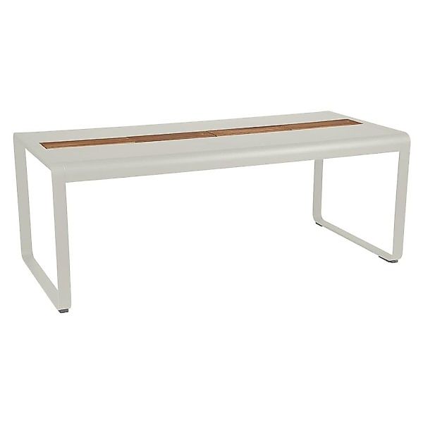 Bellevie Tisch 196 x 90cm mit Aufbewahrung Lehmgrau günstig online kaufen